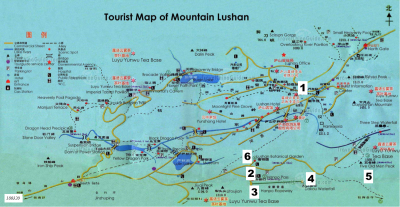 Mount Lu Day 6 Map 180320